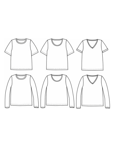 Padrão de t-shirt Tanger - Ikatee