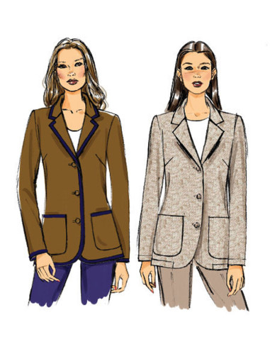 Molde de casaco - Butterick 5926