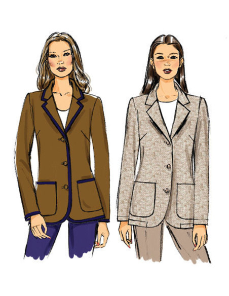 Molde de casaco - Butterick 5926