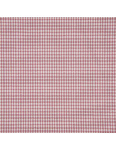 Tecido Vichy xadrez pequeno - Rosa antigo