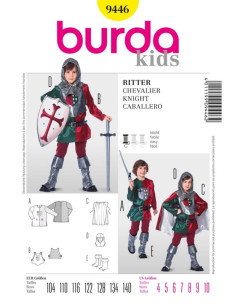 Padrão de cavaleiro - Burda 9446
