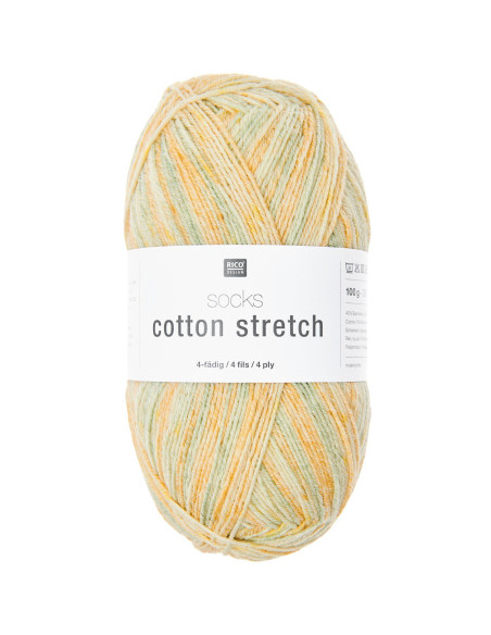 Laine Socks cotton Stretch 4 fils Rico Design