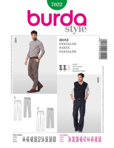 Molde de calça - Burda 7022