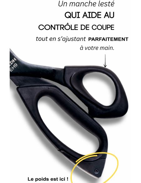 Tesoura de costura ergonômica deluxe 23 cm LDH