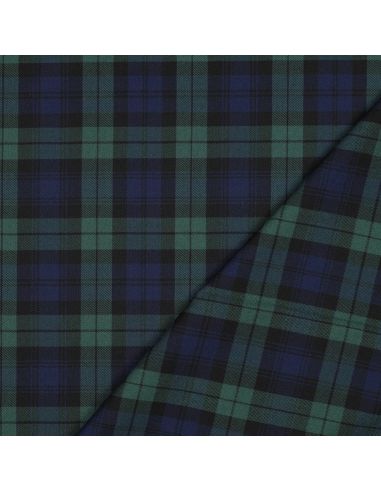 Tecidos tartan escoceses - Azul e verde