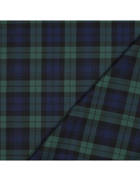 Tecidos tartan escoceses - Azul e verde