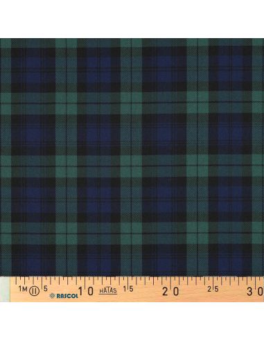 Tecidos tartan escoceses - Azul e verde