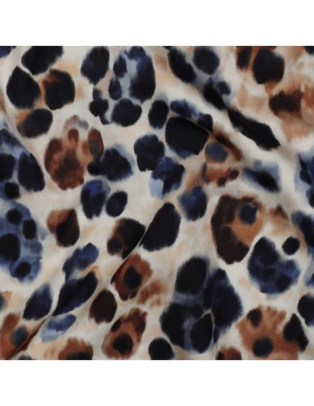 Tecido viscose efeito acetinado - Selvagem chique cru