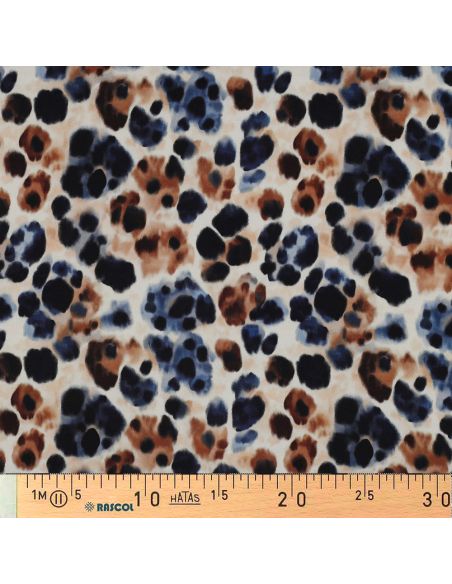 Tecido viscose efeito acetinado - Selvagem chique cru