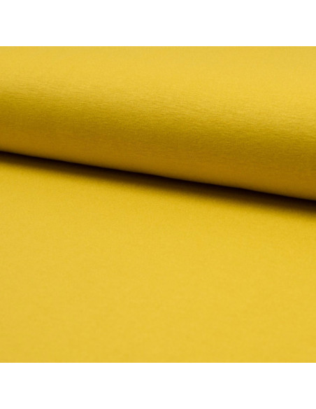 Tecido jersey viscose - Amarelo Ocre