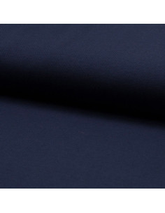 Tecido piqué de algodão para polos - Azul marinho
