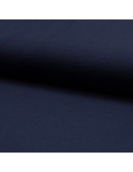 Tecido piqué de algodão para polos - Azul marinho