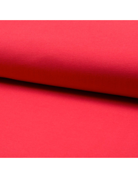 Tecido piqué de algodão para polos - Vermelho