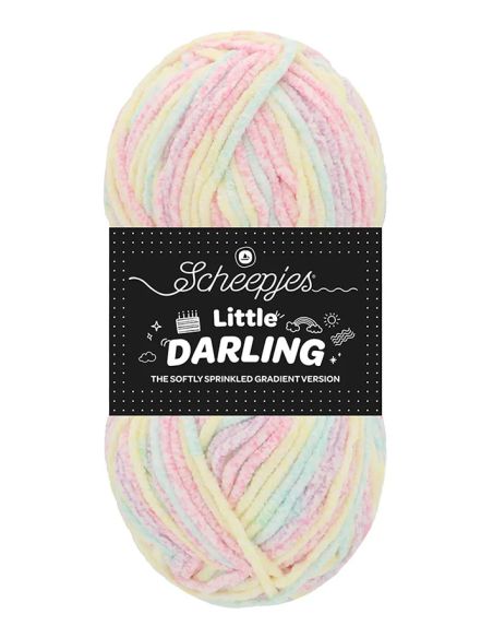Fio chenille Scheepjes Little Darling Sprinkled Gradient