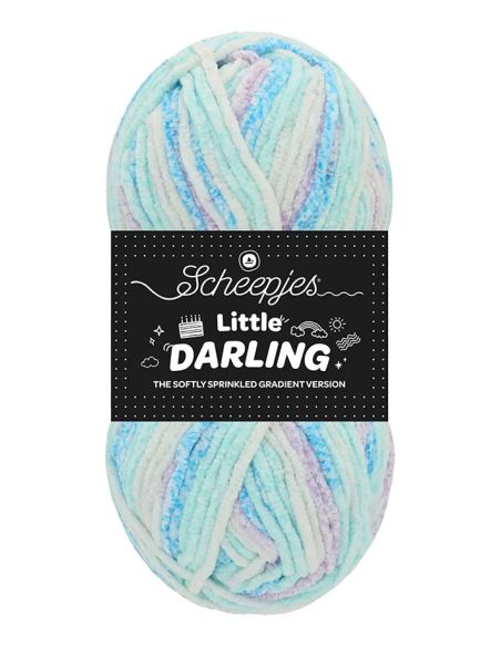 Fio chenille Scheepjes Little Darling Sprinkled Gradient