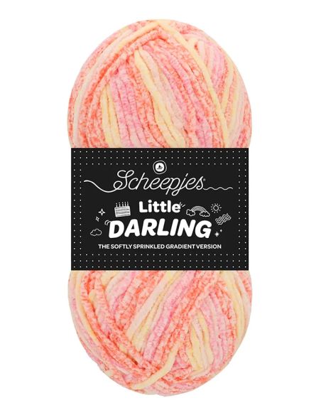 Fio chenille Scheepjes Little Darling Sprinkled Gradient
