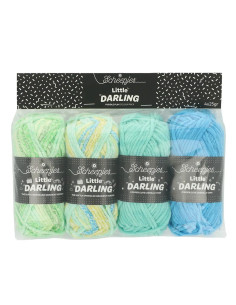 Pacote de 4 novelos Scheepjes Little Darling Sprinkled - Puddle Play