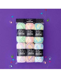 Pacote de 6 novelos Scheepjes Little Darling Sprinkled - Sugar Rush 2