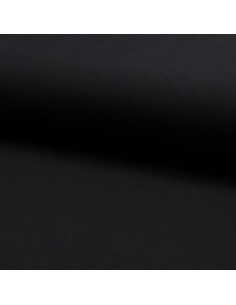 Tecido piqué de algodão para polos - Preto