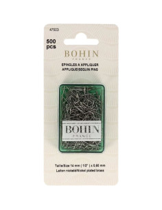 Caixa de 500 alfinetes para aplicações Bohin
