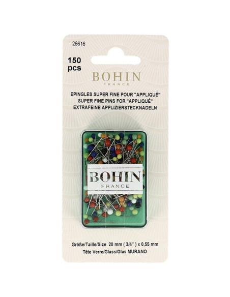 Caixa de 150 alfinetes para aplicações Bohin