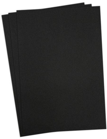 Pacote de 3 folhas de espuma 3D Puffy 3 mm para bordado - Preto