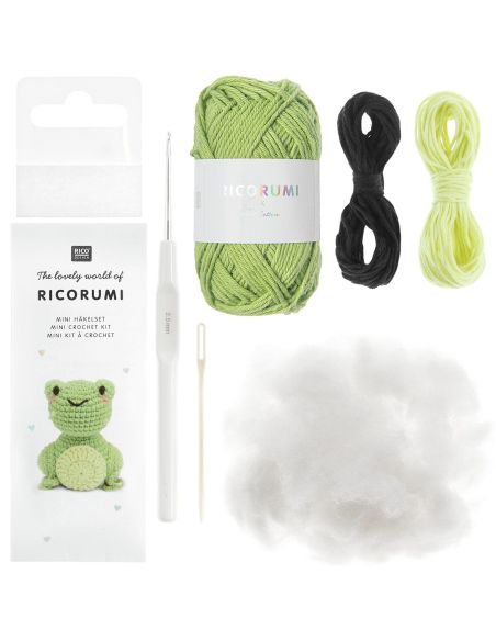 Mini kit de crochê Ricorumi - Sapo