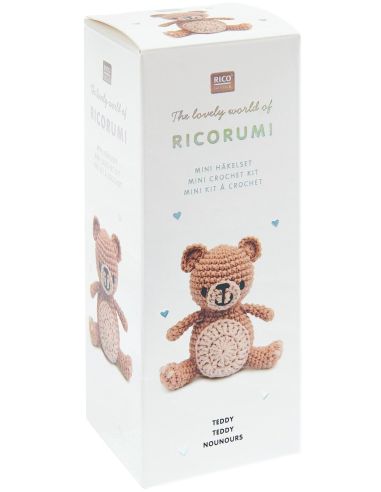 Mini kit de crochê Ricorumi - Ursinho
