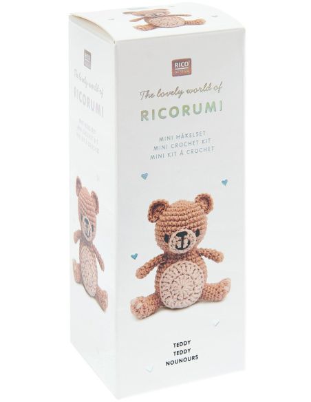 Mini kit de crochê Ricorumi - Ursinho