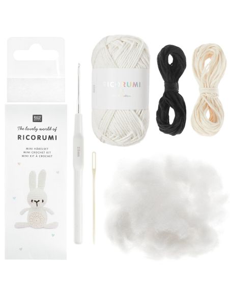 Mini kit de crochê Ricorumi - Coelho