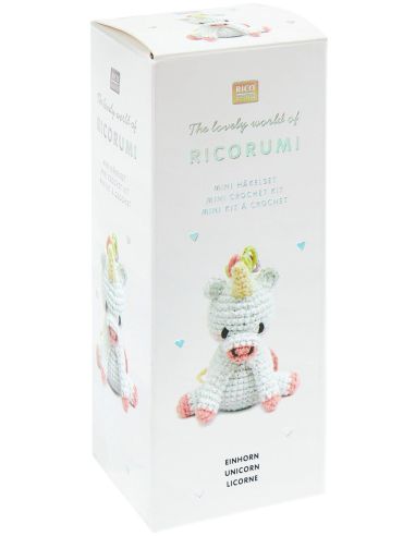 Mini kit de crochê Ricorumi - Unicórnio