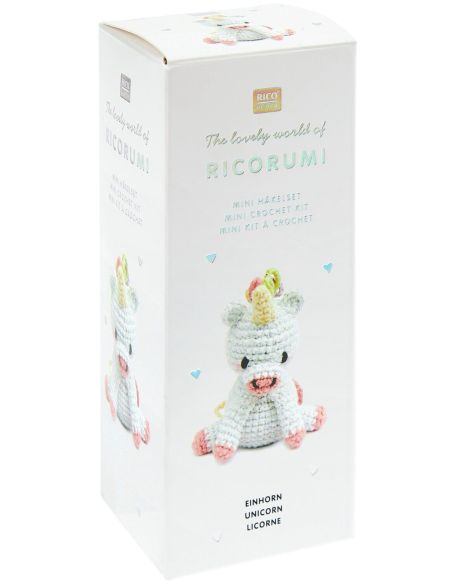 Mini kit de crochê Ricorumi - Unicórnio