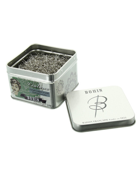 Caixa de 250 grs de alfinetes extra-finos Bohin