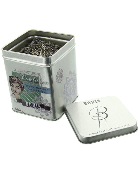Caixa de 500 grs de alfinetes extra finos Bohin