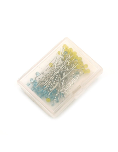 Caixa de 100 alfinetes ultra-finos para patchwork Clover