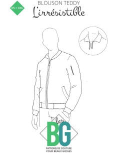 Molde de jaqueta masculina l'Irrésistible - Les BG