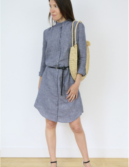 Padrão de camisa ou vestido Azur - Atelier Scämmit