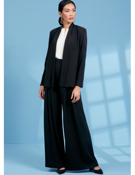 Molde de casaco, blusa e calça - Vogue 1620