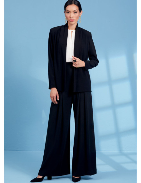 Molde de casaco, blusa e calça - Vogue 1620