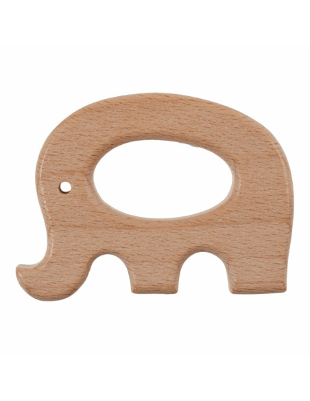 Anel de dentição em madeira - Elefante