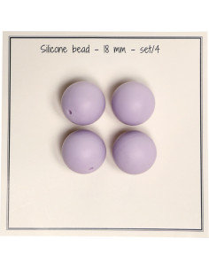 Contas de silicone de 18 mm para chocalhos, prendedores de chupeta para bebê