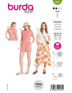 Patron de t-shirt et short - Burda 5645