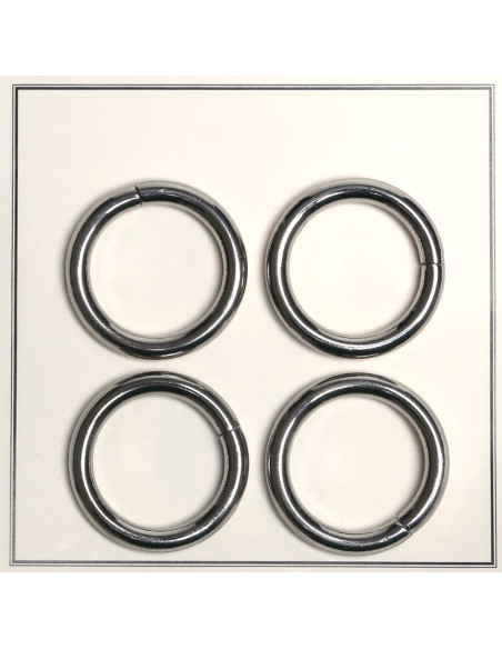 Anéis partidos para sacos 30 mm - Prata