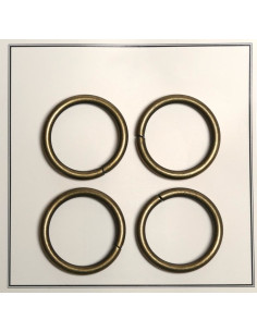 Anéis partidos para sacos 28 mm - Bronze