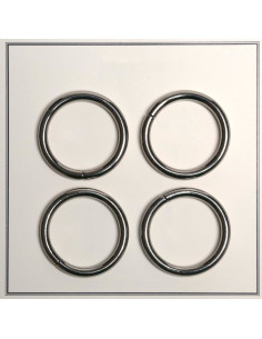 Anéis partidos para sacos 28 mm - Prata