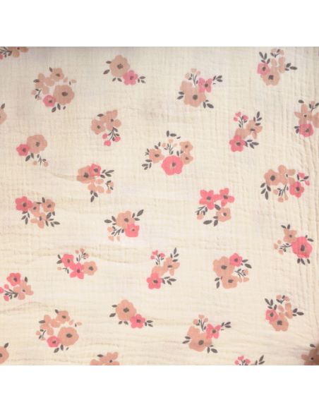 Tissu double gaze imprimé - Molisa