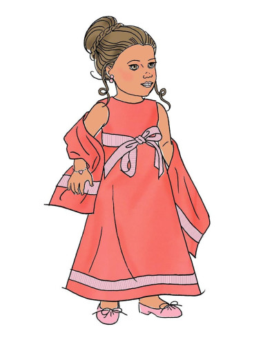 Molde de roupa para boneca de 46 cm - Butterick 6645