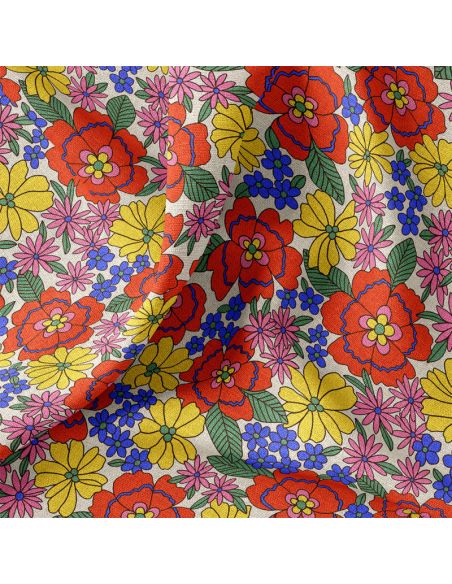Toile de coton canvas demi-natté - Shiri