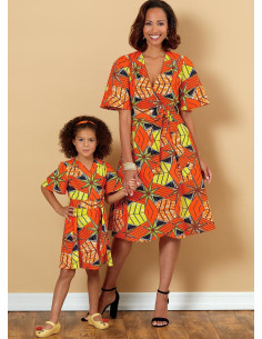 Molde de vestido e cinto - Butterick 6654