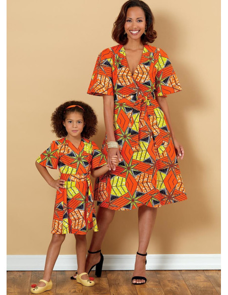 Molde de vestido e cinto - Butterick 6654